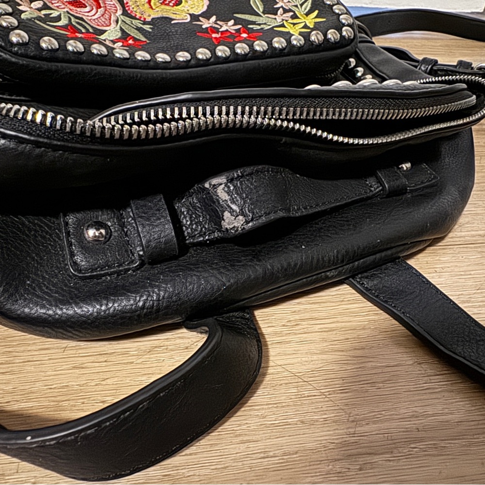 Sunset & Spring Floral-Embroidered Studded Backpack - Picture 8 of 8